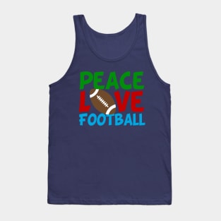 Peace Love Football Tank Top